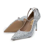 کفش زنانه مجلسی تمام نگین کد 1454 - Image 11